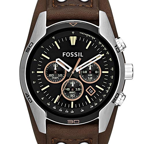 Fossil Reloj Cronógrafo para Hombre de Cuarzo con Correa en Piel CH2891