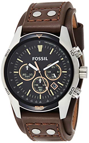Fossil Reloj Cronógrafo para Hombre de Cuarzo con Correa en Piel CH2891