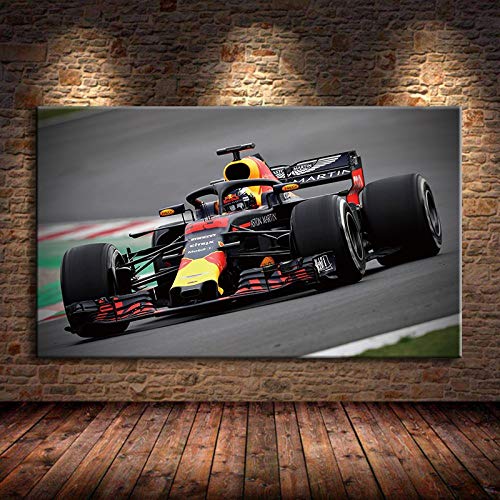 Foto McLaren F1 Race Wall Art Car Vehicle Pósteres Lienzos alcantarilla Carreras Deporte de la Lona de Pintura de la Sala Dormitorio (Color : A, Size (Inch) : 40x80cm)