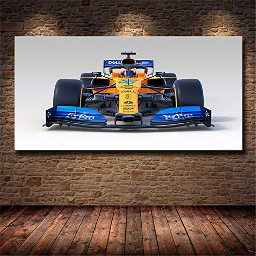 Foto McLaren F1 Race Wall Art Car Vehicle Pósteres Lienzos alcantarilla Carreras Deporte de la Lona de Pintura de la Sala Dormitorio (Color : C, Size (Inch) : 20x40cm)