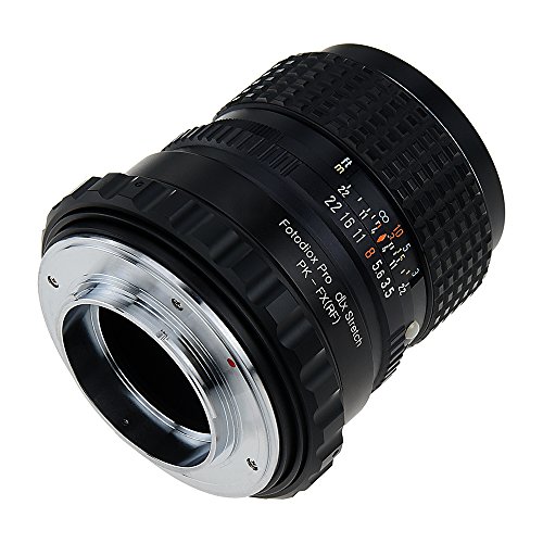 Fotodiox DLX Stretch – Adaptador de Montura Pentax K Mount (PK) Objetivo a Fujifilm X-Series sin Espejo Cuerpo de cámara réflex con helicoide de Enfoque Macro y magnético de filtros