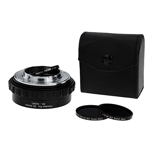 Fotodiox DLX Stretch – Adaptador de Montura Pentax K Mount (PK) Objetivo a Fujifilm X-Series sin Espejo Cuerpo de cámara réflex con helicoide de Enfoque Macro y magnético de filtros