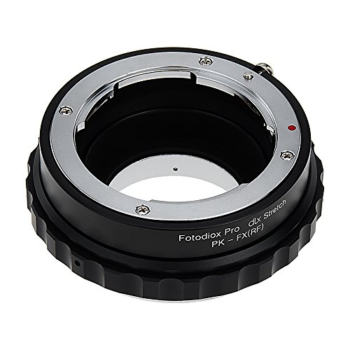 Fotodiox DLX Stretch – Adaptador de Montura Pentax K Mount (PK) Objetivo a Fujifilm X-Series sin Espejo Cuerpo de cámara réflex con helicoide de Enfoque Macro y magnético de filtros