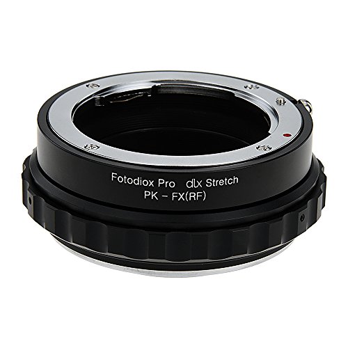 Fotodiox DLX Stretch – Adaptador de Montura Pentax K Mount (PK) Objetivo a Fujifilm X-Series sin Espejo Cuerpo de cámara réflex con helicoide de Enfoque Macro y magnético de filtros