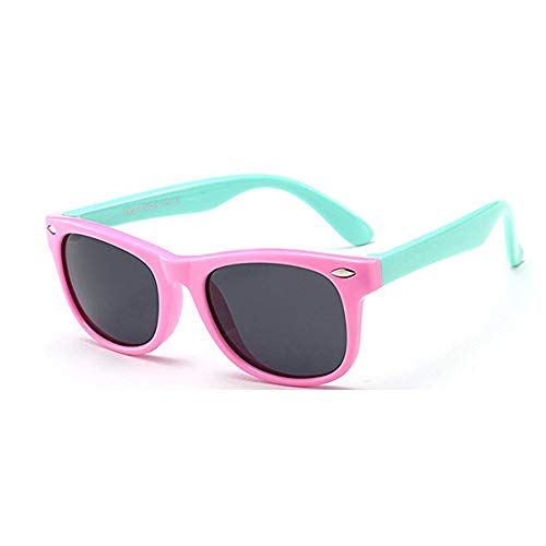 FOURCHEN Gafas de sol para niños, gafas de sol Kids Rubber flexible Gafas de sol polarizadas para niños, Gafas de sol 100% UV Proof para niñas/niños, Gafas de sol para niños, Gafas de sol para niños