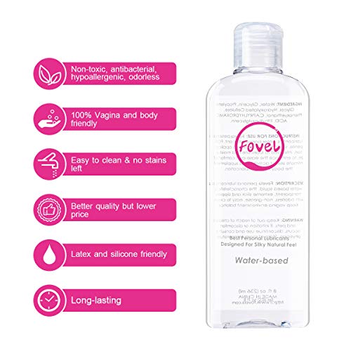 Fovel Lubricante a base de agua Lubricante Dilatador Anales 236ml Gel Sexuales a Base De Agua 100% Natural Sin Fragancia Efecto Larga Duración Fovel Lubricante a base de agua Lubricante Dilatador Anales 236ml Gel Sexuales a Base De Agua 100% Natural Sin Fragancia Efecto Larga Duración