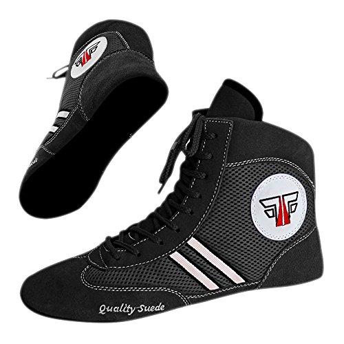 FOX-FIGHT Zapatillas de sambo "Quality Suede", zapatillas de lucha libre, de piel, Negro
, 44