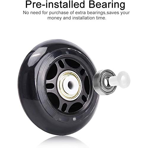 Fransande Paquete de 8 ruedas de repuesto para patines en línea con ruedas de 70 mm Fransande Paquete de 8 ruedas de repuesto para patines en línea con ruedas de 70 mm