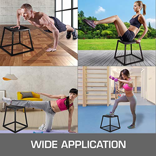 Frantools Plyometric Box 24" Pliométrico Caja 24" Pliométrico Plataforma Caja de Salto Caja Pliometrica Salto Cajón Pliometrico Cajones de Salto Color Negro Frantools Plyometric Box 24" Pliométrico Caja 24" Pliométrico Plataforma Caja de Salto Caja Pliometrica Salto Cajón Pliometrico Cajones de Salto Color Negro