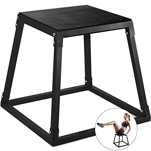 Frantools Plyometric Box 24" Pliométrico Caja 24" Pliométrico Plataforma Caja de Salto Caja Pliometrica Salto Cajón Pliometrico Cajones de Salto Color Negro