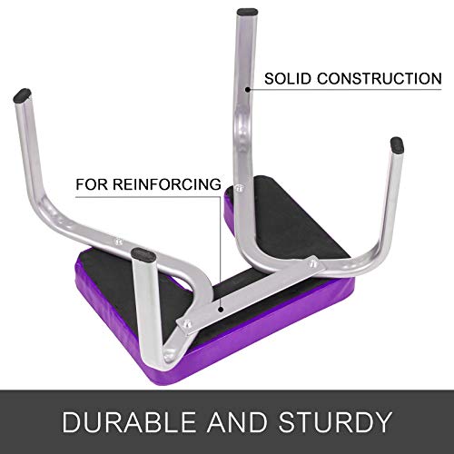 Frantools Silla de Inversión de Yoga Banco de Silla de Yoga Headstand Yoga Postura sobre La Cabeza Balanzas Sobremesa Soporte De Yoga de Familia, Gimnasio Marrón Púrpura Frantools Silla de Inversión de Yoga Banco de Silla de Yoga Headstand Yoga Postura sobre La Cabeza Balanzas Sobremesa Soporte De Yoga de Familia, Gimnasio Marrón Púrpura