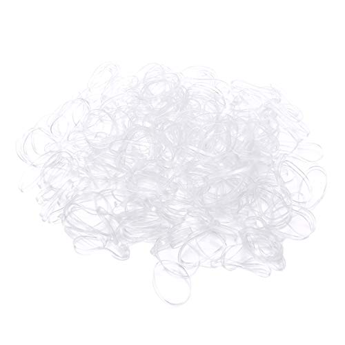 Frcolor 1000pcs pelo trenzado elástico bandas de gomas de pelo (claro) Frcolor 1000pcs pelo trenzado elástico bandas de gomas de pelo (claro)