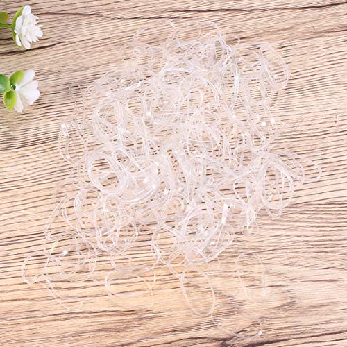 Frcolor 1000pcs pelo trenzado elástico bandas de gomas de pelo (claro) Frcolor 1000pcs pelo trenzado elástico bandas de gomas de pelo (claro)