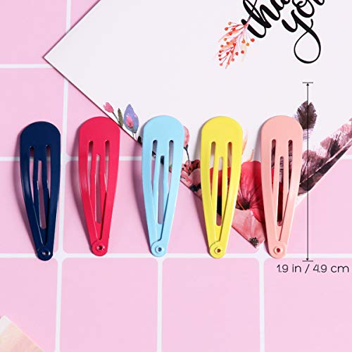 Frcolor 100pcs 1.93 "100 Piezas Pinza De Pelo Niñas Horquillas De Pelo Infantiles Clips Para El Pelo