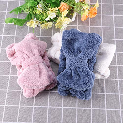 Frcolor bowknot pelo bandas elásticas coral felpa maquillaje cara Wash ducha diadema para mujer chica 3 Unidos (azul rosa blanco) Frcolor bowknot pelo bandas elásticas coral felpa maquillaje cara Wash ducha diadema para mujer chica 3 Unidos (azul rosa blanco)