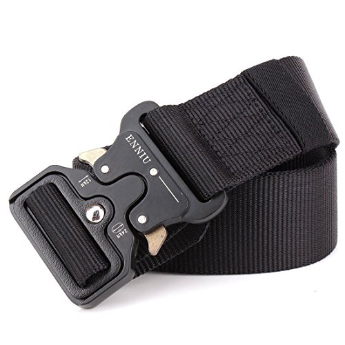 Freahap Tactical Rigger Cinturon Ajustable Correas Rappel Batalla Equipo Militar Pesado Banda Negro