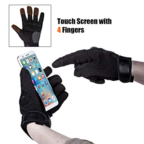 FREE SOLDIER Guantes de Motocicleta Pantalla táctil para Hombre Guantes tácticos con nudillo de Goma Dura para Escalada Pesca Correr Caza Entrenamiento Guante de Ciclismo(Negro,XL) FREE SOLDIER Guantes de Motocicleta Pantalla táctil para Hombre Guantes tácticos con nudillo de Goma Dura para Escalada Pesca Correr Caza Entrenamiento Guante de Ciclismo(Negro,XL)