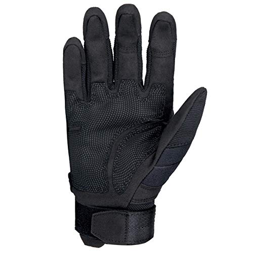 FREE SOLDIER Guantes Moto Verano Hombre Guantes Tacticos Militares Combate para Deportes al Aire Libre, Escalada, Ciclismo, Bicicleta Montaña, MTB, Airsoft, Paintball (M, Dedo Completo/Negro)