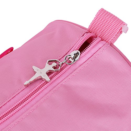 Freebily Bolsa de Ballet Danza para Niña Bolsa Bandolera Tote Personalizada Deportiva Princesa para Ejercicios Deportes Gimnasio Rosa Talla Única