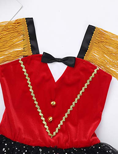 Freebily Disfraz Niña Halloween de Circo Maestro de Ceremonias Niñas Infántil Tutú Vestido Lentejuelas Bowtie Patrón Dulce Corazón Maillot Ballet Dancewear Rojo 5 Años Freebily Disfraz Niña Halloween de Circo Maestro de Ceremonias Niñas Infántil Tutú Vestido Lentejuelas Bowtie Patrón Dulce Corazón Maillot Ballet Dancewear Rojo 5 Años