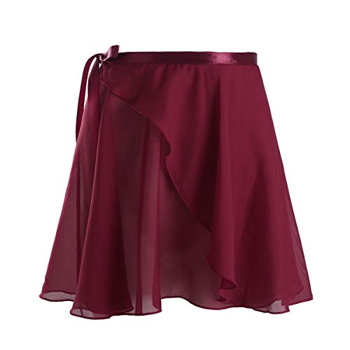 Freebily Falda de Gasa Deportiva Niñas para Danza Ballet Gimnasia Patinaje Niñas Infántil y Mujer Adulta con Cinturilla para Leotardo Maillot Deporte Wine Red One Size Freebily Falda de Gasa Deportiva Niñas para Danza Ballet Gimnasia Patinaje Niñas Infántil y Mujer Adulta con Cinturilla para Leotardo Maillot Deporte Wine Red One Size