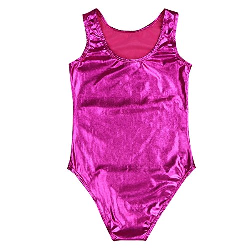 Freebily Maillot Clásico de Danza Ballet Gimnasia para Niña Chica Leotardo Body Mono de Ballet Sauve Rosa Oscuro 4 Años