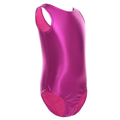 Freebily Maillot Clásico de Danza Ballet Gimnasia para Niña Chica Leotardo Body Mono de Ballet Sauve Rosa Oscuro 4 Años