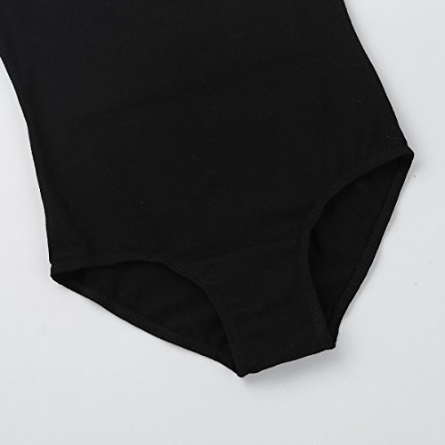 Freebily Maillot Clásico de Danza Ballet Gimnasia Ritmica para Niña Chica Leotardo Body Mono de Ballet sin Manga (5-14 Años) Negro 13-14 años