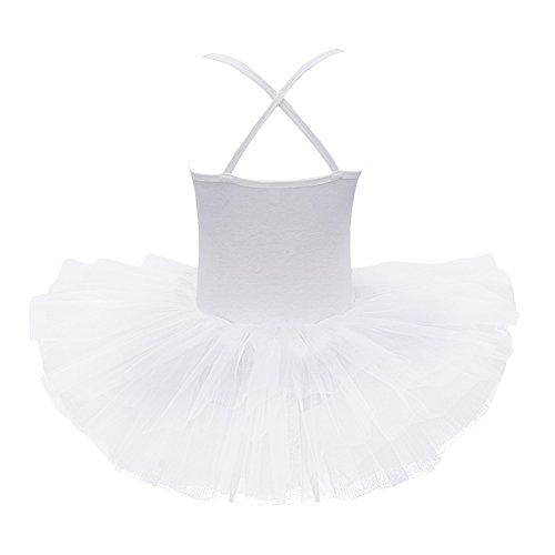 Freebily Maillot de Ballet Danza Vestido Algodón con Lentejuelas para Niña (2-12 años) Tutú Infantil Brillante Blanco A 7-8 años Freebily Maillot de Ballet Danza Vestido Algodón con Lentejuelas para Niña (2-12 años) Tutú Infantil Brillante Blanco A 7-8 años
