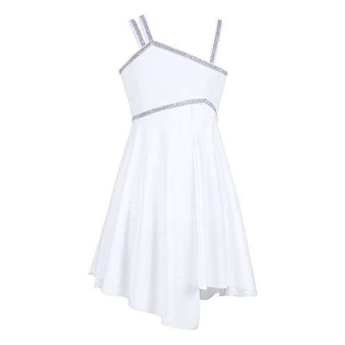 Freebily Niñas Vestido de Danza Ballet Flamenco Jazz Maillot Deportivo Gimnasia Yoga Baile con Braga Conjunto para Actuación de Danza Blanco 12 Años Freebily Niñas Vestido de Danza Ballet Flamenco Jazz Maillot Deportivo Gimnasia Yoga Baile con Braga Conjunto para Actuación de Danza Blanco 12 Años