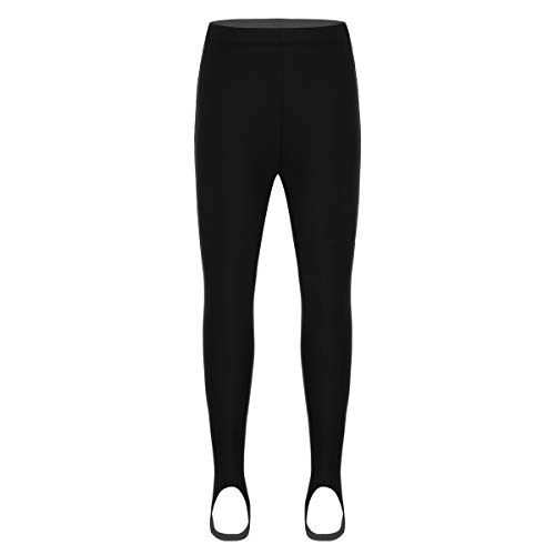 Freebily Unisexo Niños Niñas Ballet Pantimedias de Escribo Calcetas Leotardos para Yoga Danza Gimnasia de Musculación Leggings Elástico Negro 10-12 Años