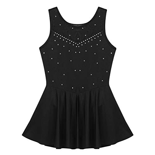 Freebily Vestido Danza Ballet Niña Maillot Leotardo de Gimnasia Artistica Ritmica Patinaje Niñas Ropa Disfraz Bailarinas Patinador Fiesta Actuación Negro 14 años Freebily Vestido Danza Ballet Niña Maillot Leotardo de Gimnasia Artistica Ritmica Patinaje Niñas Ropa Disfraz Bailarinas Patinador Fiesta Actuación Negro 14 años