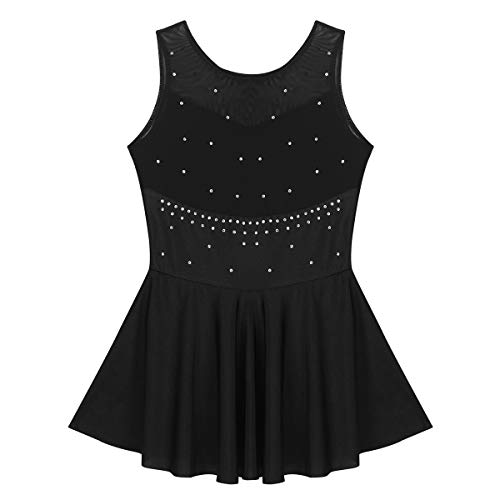 Freebily Vestido Danza Ballet Niña Maillot Leotardo de Gimnasia Artistica Ritmica Patinaje Niñas Ropa Disfraz Bailarinas Patinador Fiesta Actuación Negro 14 años Freebily Vestido Danza Ballet Niña Maillot Leotardo de Gimnasia Artistica Ritmica Patinaje Niñas Ropa Disfraz Bailarinas Patinador Fiesta Actuación Negro 14 años