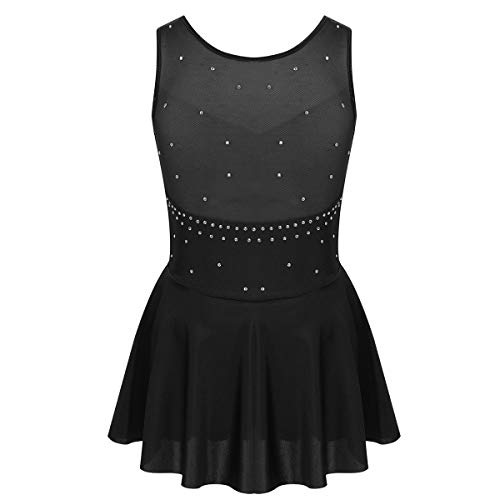 Freebily Vestido Danza Ballet Niña Maillot Leotardo de Gimnasia Artistica Ritmica Patinaje Niñas Ropa Disfraz Bailarinas Patinador Fiesta Actuación Negro 14 años Freebily Vestido Danza Ballet Niña Maillot Leotardo de Gimnasia Artistica Ritmica Patinaje Niñas Ropa Disfraz Bailarinas Patinador Fiesta Actuación Negro 14 años