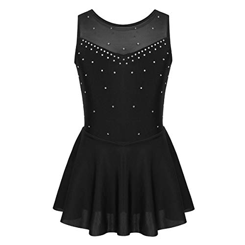 Freebily Vestido Danza Ballet Niña Maillot Leotardo de Gimnasia Artistica Ritmica Patinaje Niñas Ropa Disfraz Bailarinas Patinador Fiesta Actuación Negro 14 años Freebily Vestido Danza Ballet Niña Maillot Leotardo de Gimnasia Artistica Ritmica Patinaje Niñas Ropa Disfraz Bailarinas Patinador Fiesta Actuación Negro 14 años