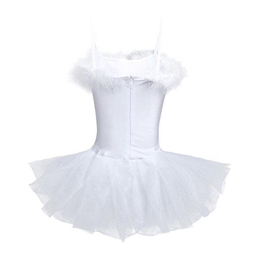 Freebily Vestido de Fiesta Actuación Maillot de Ballet Danza con Flor de Lentejuelas para Niña (4-12 años) Tutú Infantil + Guantes + Clip Blanco A 8-10 años Freebily Vestido de Fiesta Actuación Maillot de Ballet Danza con Flor de Lentejuelas para Niña (4-12 años) Tutú Infantil + Guantes + Clip Blanco A 8-10 años