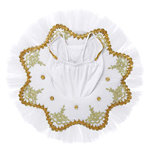 Freebily Vestido de Fiesta Actuación Maillot de Ballet Danza con Flor de Lentejuelas para Niña (4-12 años) Tutú Infantil + Guantes + Clip Blanco B 3-4 años Freebily Vestido de Fiesta Actuación Maillot de Ballet Danza con Flor de Lentejuelas para Niña (4-12 años) Tutú Infantil + Guantes + Clip Blanco B 3-4 años