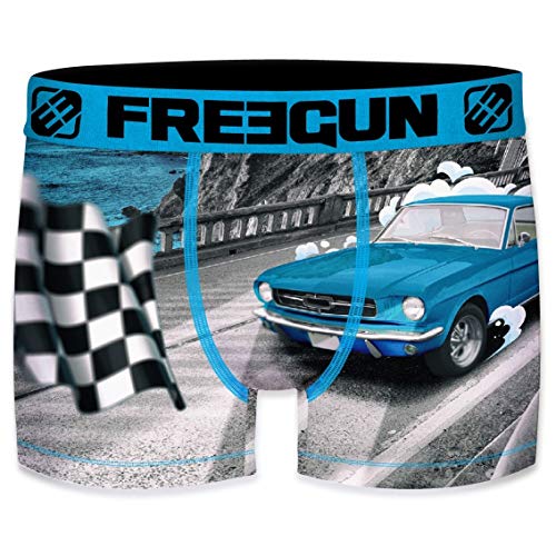 FREEGUN Lot De 4 Boxer Garcon Microfibre Pantalones, Multicolor (Multicolor G2), 6-7 años (Talla del Fabricante: 6/8) (Pack de 4) para Niños