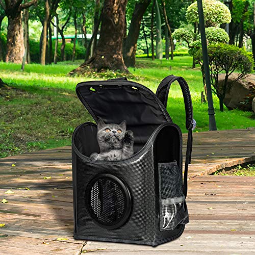 FREESOO Portador de Viaje Mochila Bolsa de Transporte para Mascotas Perros Gatos Transportín Jaula Capazos Transportadoras Impermeable Transpirable Viaje Coche Portátil para Pequeños Perros y Gatos