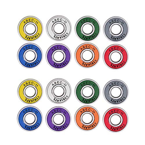 freneci Paquete de 16 Rodamientos de Monopatín ABEC 11 de 8 X 22 X 7 Mm para Longboard/en Línea/Hockey/Rodillo freneci Paquete de 16 Rodamientos de Monopatín ABEC 11 de 8 X 22 X 7 Mm para Longboard/en Línea/Hockey/Rodillo