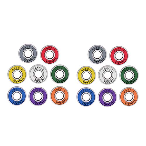 freneci Paquete de 16 Rodamientos de Monopatín ABEC 11 de 8 X 22 X 7 Mm para Longboard/en Línea/Hockey/Rodillo freneci Paquete de 16 Rodamientos de Monopatín ABEC 11 de 8 X 22 X 7 Mm para Longboard/en Línea/Hockey/Rodillo