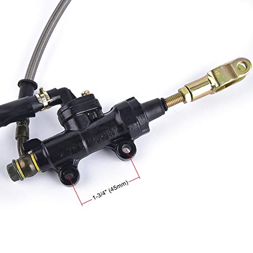 Freno de pie trasero, cilindro de freno principal con aceite de repuesto para ATV Quad Dune Buggy de 110 cc, 125 cc, 150 cc, 200 cc, 250 cc Freno de pie trasero, cilindro de freno principal con aceite de repuesto para ATV Quad Dune Buggy de 110 cc, 125 cc, 150 cc, 200 cc, 250 cc