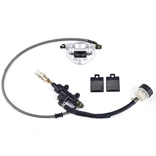 Freno de pie trasero, cilindro de freno principal con aceite de repuesto para ATV Quad Dune Buggy de 110 cc, 125 cc, 150 cc, 200 cc, 250 cc Freno de pie trasero, cilindro de freno principal con aceite de repuesto para ATV Quad Dune Buggy de 110 cc, 125 cc, 150 cc, 200 cc, 250 cc