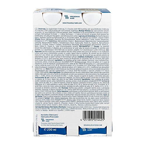 Fresenius Kabi - bebida energética Fresubin Protein Energy Drink sabor capuchino, 4 botellas de 200 ml, 1 paquete (1 x 1 kg) Fresenius Kabi - bebida energética Fresubin Protein Energy Drink sabor capuchino, 4 botellas de 200 ml, 1 paquete (1 x 1 kg)