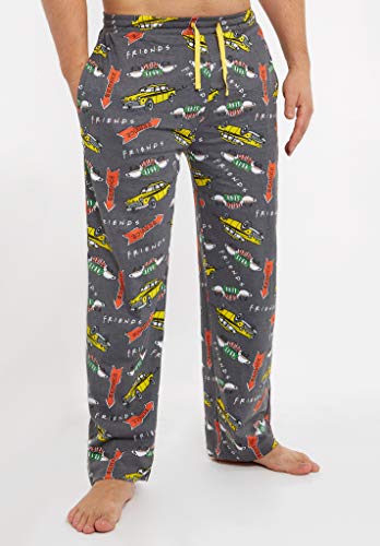 FRIENDS Pantalon Pijama Hombre, Ropa Hombre 100% Algodon, Pantalon Largo Pijama, Merchandising Oficial Regalos para Hombre y Chico Adolescente Talla S - 3XL (M)