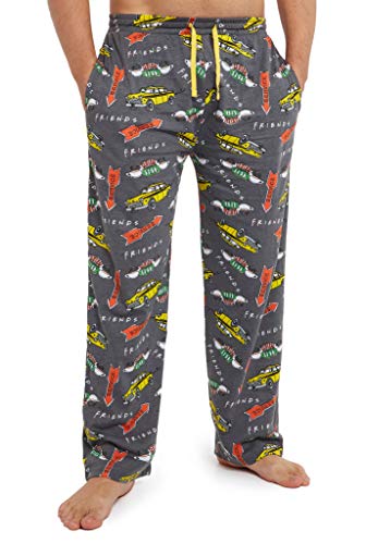 FRIENDS Pantalon Pijama Hombre, Ropa Hombre 100% Algodon, Pantalon Largo Pijama, Merchandising Oficial Regalos para Hombre y Chico Adolescente Talla S - 3XL (M)