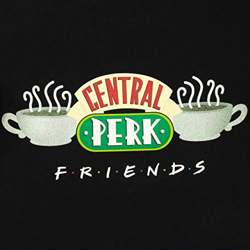 FRIENDS Pijamas de Manga Corta para niñas Central Perk Negro 13-14 Años