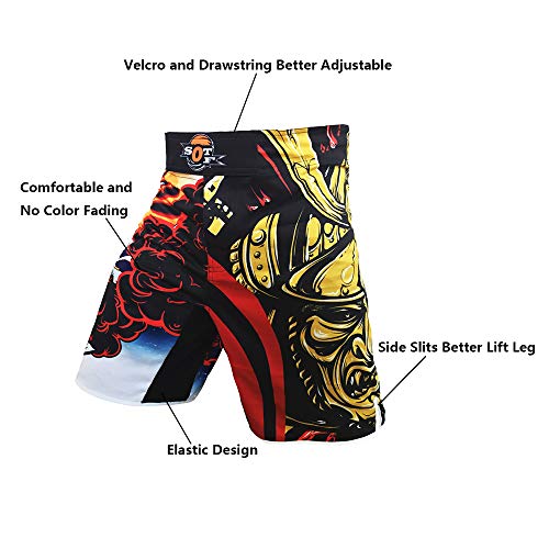 frikimanes Pantalones Cortos Shorts Ideales MMA K-1 Kick Boxing Boxeo Crossfit etc. (M) frikimanes Pantalones Cortos Shorts Ideales MMA K-1 Kick Boxing Boxeo Crossfit etc. (M)