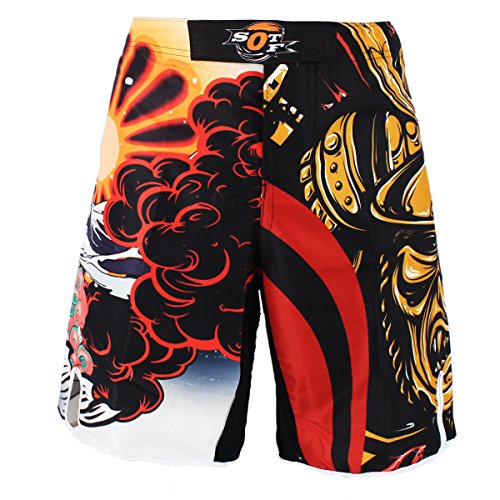 frikimanes Pantalones Cortos Shorts Ideales MMA K-1 Kick Boxing Boxeo Crossfit etc. (M)