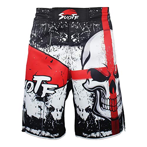 Frikimanes Pantalones Cortos Shorts Modelo Calavera Ideales MMA K-1 Kick Boxing Boxeo Crossfit etc. (XXXL)